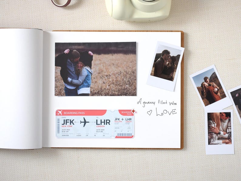 an open book with pictures of people on it