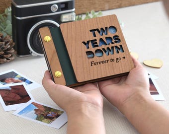 Álbum de fotos mini personalizado para aniversario, regalo de San Valentín para él, regalo de aniversario para ella, regalo para parejas, regalos de cumpleaños para novio.