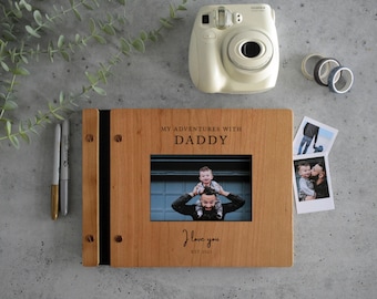 Personalized Fathers Day Gift, Adventures with daddy, Personalized Gifts for Dad from Daughter Gift from Kids Dad scrapbook Fathers Day Gift
