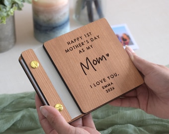 Mini Photo Book for Mom, Custom Photo Print Album, Personalized First Mothers Day Gift, Baby Shower Gift for New Mom