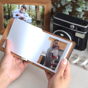 Mini Photo Book for Dad, Personalized First Fathers Day Gift, Birthday Gifts for Dad from Kids, New Dad Gifts Photo Album