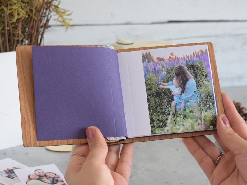 Celebrate new motherhood with Our First Mothers Day 2024 engraved wooden photo book.