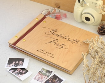 Instax Polaroid Bachelorette Party Scrapbook, Letters to the Bride Book, Bridal Shower Gift, Wedding Gifts, Bachelorette Gifts, Bride Gift,