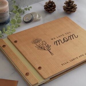 Muttertagsgeschenk: Fotoalbum für Mama oder Oma, Jahrestagsgeschenk für Paare, personalisiertes Geschenk für sie Bild 2