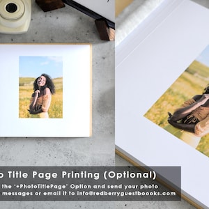 a photo book with a picture of a woman