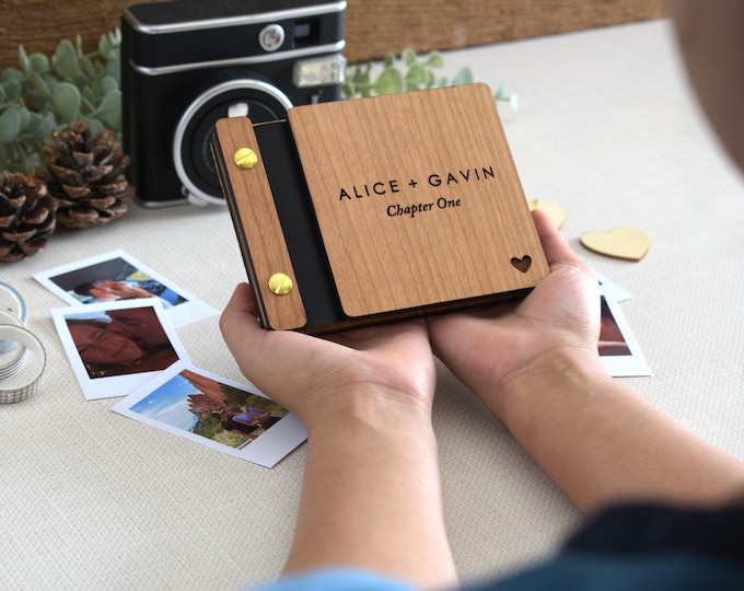 Personalized Anniversary Photo Album, Valentines Gift for him, Anniversary Gift for her, Couples gift, Birthday Gifts for Boyfriend