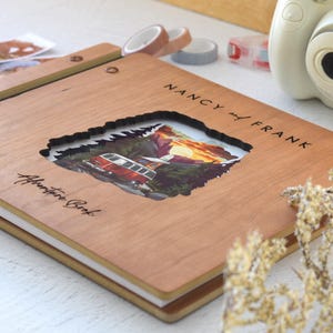 Álbum de recortes de aventuras, regalo de San Valentín para él, regalo de aniversario personalizado para ella, álbum de recortes de viajes, regalo de pareja, regalo de novio