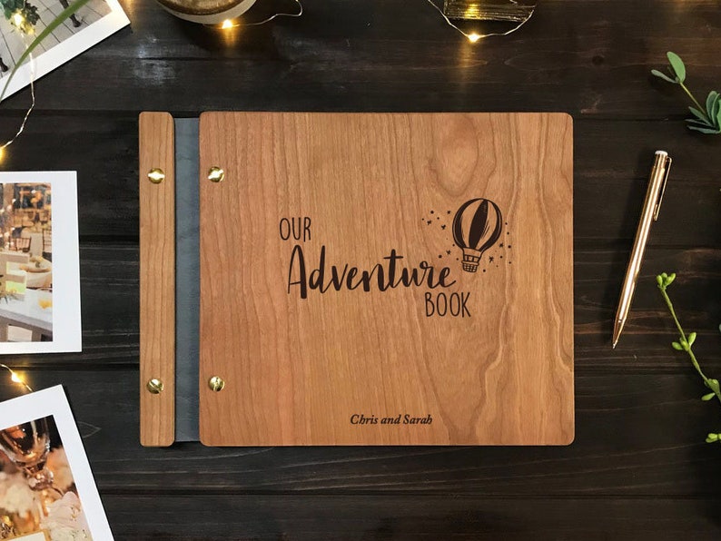 Adventure Book Scrapbook valentines Scrapbook Gift for him and image 1