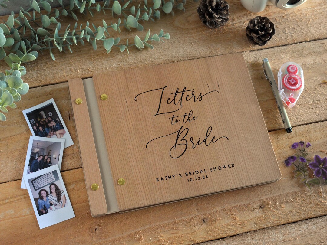 Letters to the Bride, Book Bridal Shower Gift From Bridal Party to ...