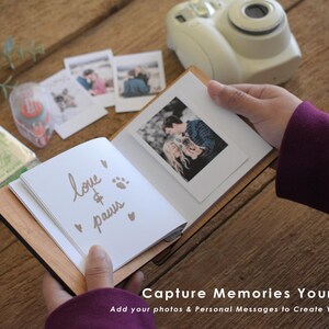 Letters To Mom Journal, Personalized Mothers Day Gift, Wooden Photo Album, Birthday Gift for Mom, Scrapbook for Mom, Memory Journal Keepsake image 3