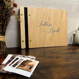 Libro de cartas a la novia, libro de deseos para la despedida de soltera, álbum de recortes para la despedida de soltera, libro de visitas con fotos para la despedida de soltera, regalo personalizado para la futura novia