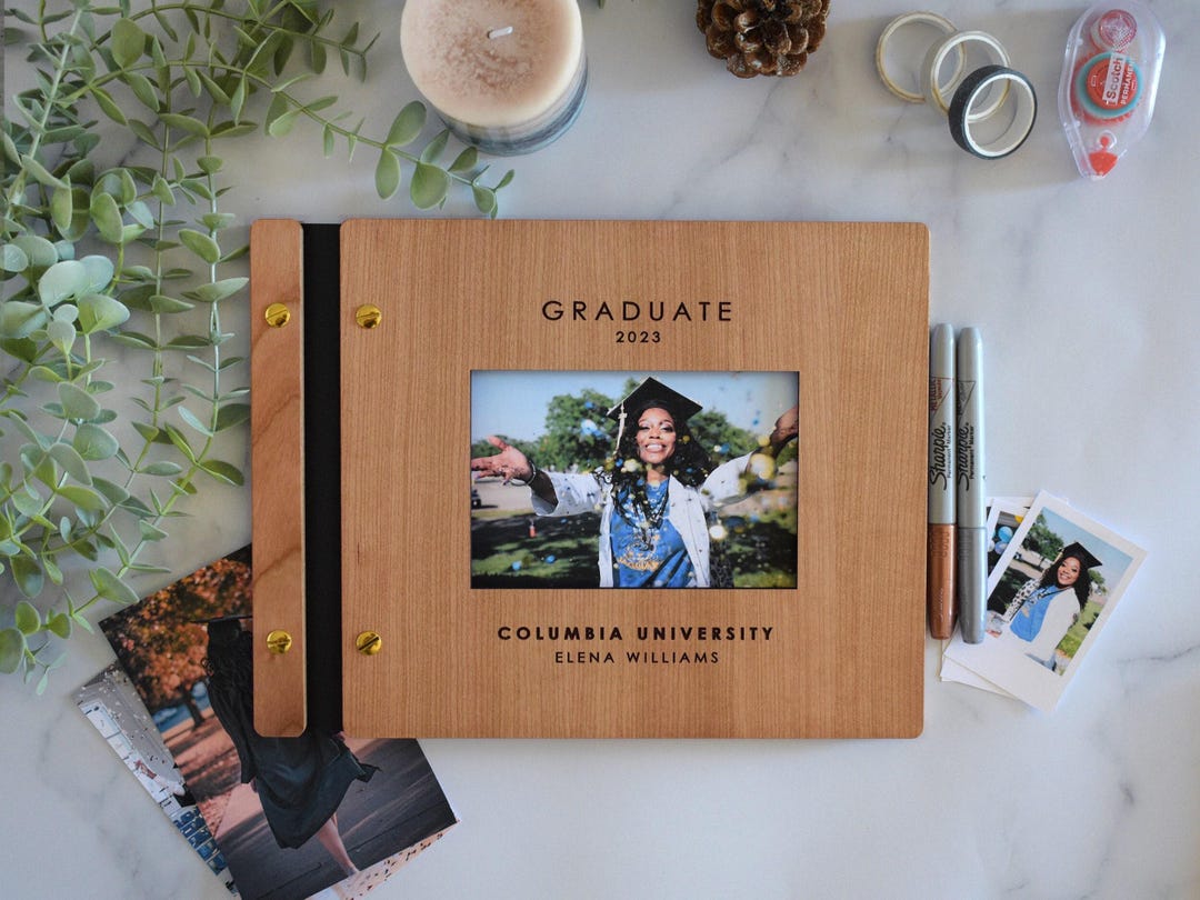 2025 Gaduation Guest Book Set With Gaduation Photo Guest