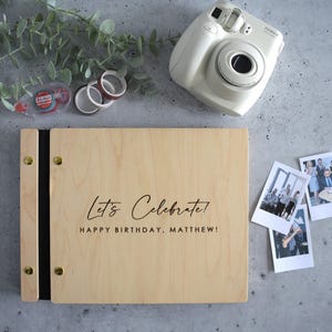 Birthday Guest Book / Personalized 40th, 50th, 60th, 70th Birthday Guestbook / Photo book / Album / Gift for men and women