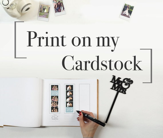 Print Service – Print on 65 lb Cardstock Guest Book Pages [8.5x11 Only]
