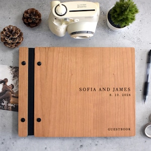 Custom Wedding Guest Book, Wood Guest Book, Guest Book, Photo Booth Guestbook, Wooden Guest Book, Personalized Photo Album, Wedding Album