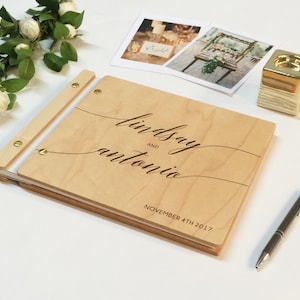 Wedding Guest Book Photobooth Guest Book Gold Wedding Photobooth Photo Album Wedding Calligraphy Guestbook Custom Wedding Decor