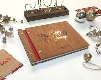 Weihnachten Fotoalbum Urlaub Sammelalbum Geschenke für sie Goldfolie Weihnachten Familie Fotoalbum personalisierte Urlaub Fotoalbum