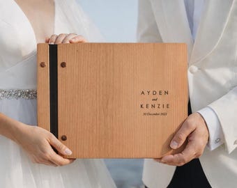 Minimalist Wedding Guest Book Instant Photo Booth Album for Wedding