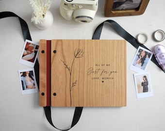Custom Boudoir Photo Album, Boudoir Book Gift for him, Romantic Valentines Gift for Boyfriend, Wedding Gift for Husband