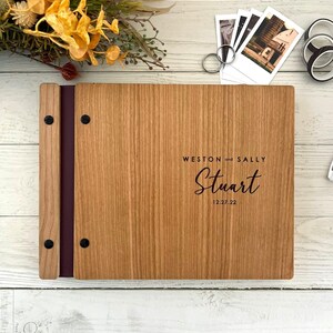 Wedding Guest Book, Wooden Guestbook , Personalized Hardcover Guest Book, Photo booth Guest Book, Rustic Guest Book