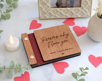 Scrapbook Valentines Gift for him, Personalized Photo Album Anniversary Gift for her, Couples gift, Gifts for Boyfriend, Gift for Husband