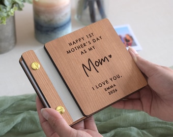 Mini Photo Book for Mom, Custom Photo Print Album, Personalized First Mothers Day Gift, Baby Shower Gift for New Mom