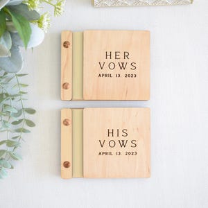 Custom Wedding Vow Books, Wedding Gift, Vow Booklets for Bride and Groom, Engagement Gift, Couples Vow Renewal