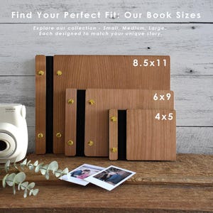 Letters To Mom Journal, Personalized Mothers Day Gift, Wooden Photo Album, Birthday Gift for Mom, Scrapbook for Mom, Memory Journal Keepsake image 4