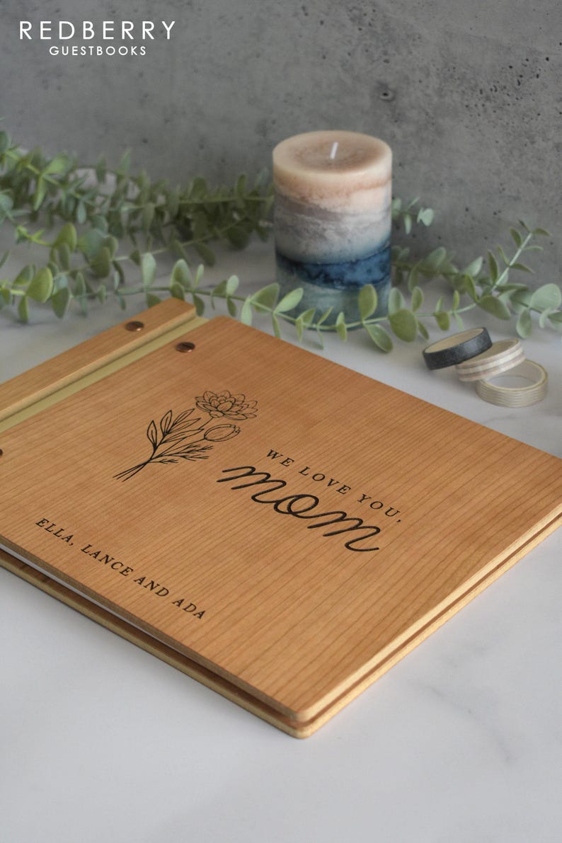 Muttertagsgeschenk: Fotoalbum für Mama oder Oma, Jahrestagsgeschenk für Paare, personalisiertes Geschenk für sie Bild 7