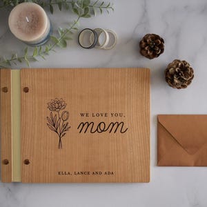 Mother's Day Scrapbook Gift for Mom or Grandma Anniversary Gifts for Couples Personalized Gift Gift for Her image 1