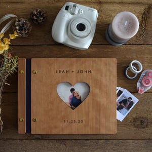 Álbum de recortes de regalo personalizado, regalo para parejas, regalo de aniversario para novios, regalo personalizado, regalo de San Valentín para él.