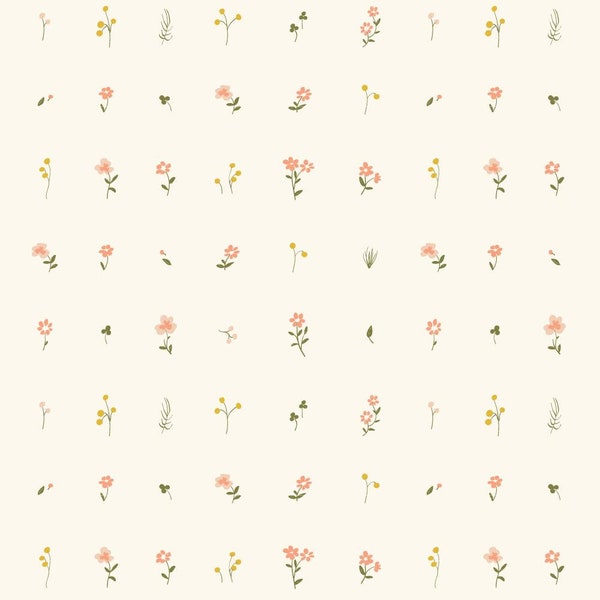 Birch Organic Fabrics - Morning Bloom - 1 yard - 100% Cotton