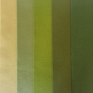 Shades of Green - Holland Wool Felt Sheets -