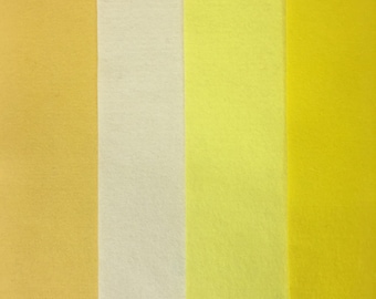 Shades of Yellow- Holland Wool Felt Sheets -