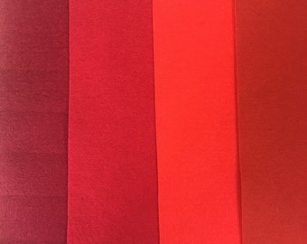 Shades of Red - Holland Wool Felt Sheets -