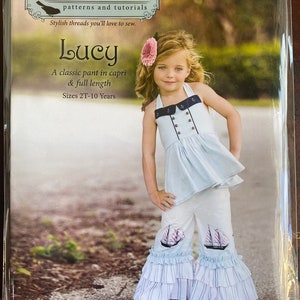 Lucy Classic Pant in Capri and Full Length - Sizes 2T - 10 years