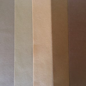 Holland Wool Felt Sheets - Shades of Brown