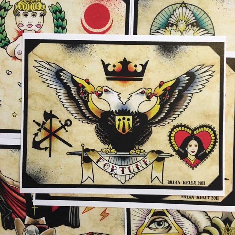The Occult Tattoo Flash Set 7 by Brian Kelly 6 sheets Etsy The Occult Tattoo Flash Set 7 by Brian Kelly 6 sheets Etsy