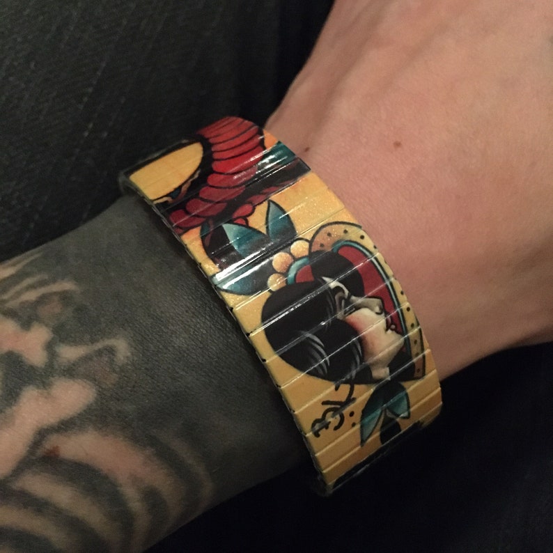 2 Banded Berlin 23mm Brian Kelly Tattoo Flash Bracelet No