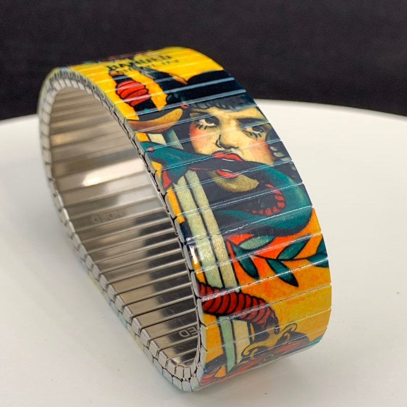 2 Banded Berlin 23mm Brian Kelly Tattoo Flash Bracelet No