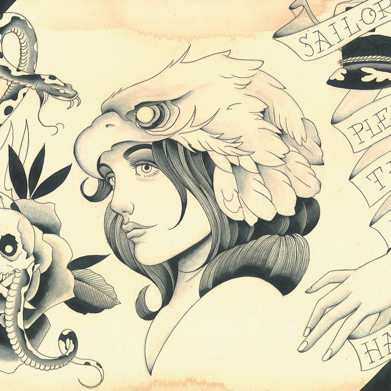 The Cut-Ups: Tattoo Flash from the Third Mind, by Brian Kelly image 7