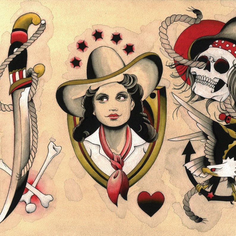 The Cut-Ups: Tattoo Flash from the Third Mind, by Brian Kelly image 8