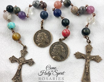 St. Jude Catholic Pocket Rosaries -Handmade Catholic Rosary - Pocket Rosary Bundle - Catholic Christmas Gift Saint