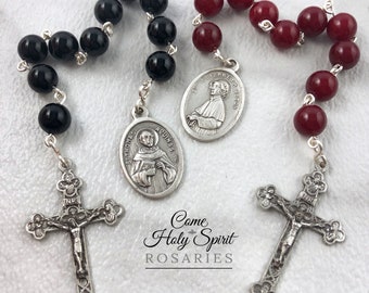 St. Elizabeth Ann Seton & St. Thomas Aquinas Catholic Pocket Rosaries -Handmade Catholic Rosary - Pocket Rosary Bundle - Catholic Gift