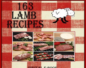 163 Lamb Recipes PDF E-Book Cookbook Instant Digital Download