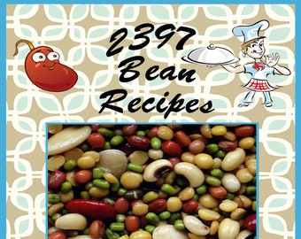 2397 Bean Recipes PDF E-Book Cookbook Digital Download