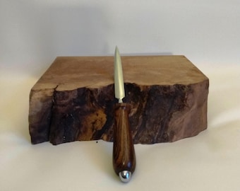 Polished Chrome Letter Opener with Bocote Handle