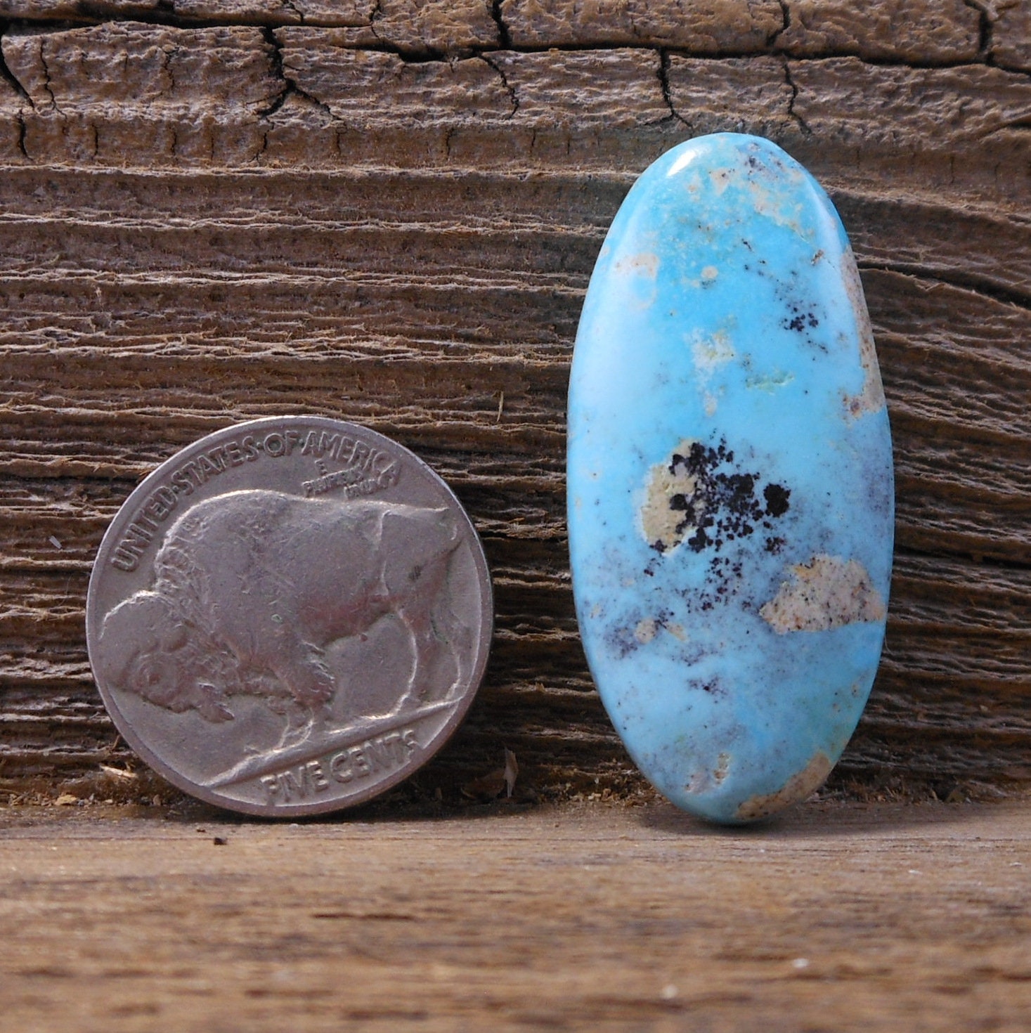 Natural Kingman Turquoise Cabochon Old Arizona Turquoise Etsy