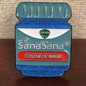 Sana Sana Colita De Rana Lapel Pin, Hispanic Culture, Latino, latinx pins, Latino Lapel,
