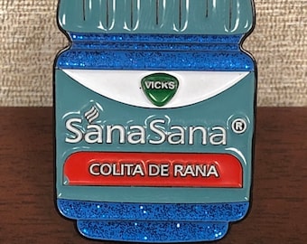 Sana Sana Colita De Rana Lapel Pin, Hispanic Culture, Latino, latinx pins, Latino Lapel,